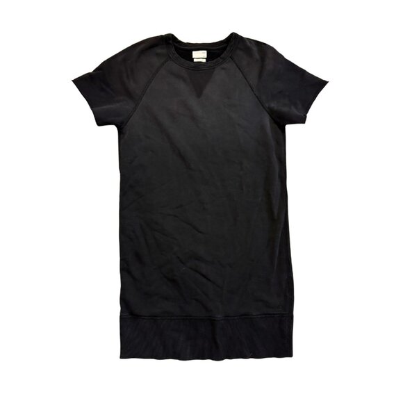 Rag & Bone Black Short Sleeve T-Shirt Dress | Black Distressed | Size XS - Picture 1 of 5